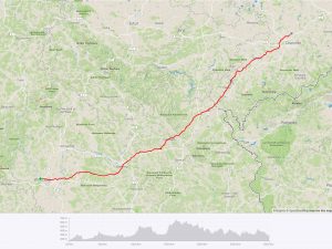 Radtour Würzburg Auerswalde Strecke 2018