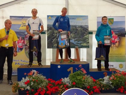Siegerehrung 3 Talsperren Marathon Eibenstock 2016