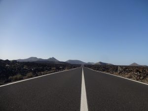 Straße Timanfaya Nationalpark Lanzarote