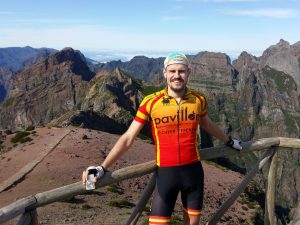 Pico do Areeiro Berg Straße Rad Auto Madeira