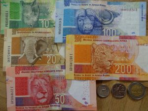 Südafrika Rand Geld Scheine Geldscheine Banknoten Big Five