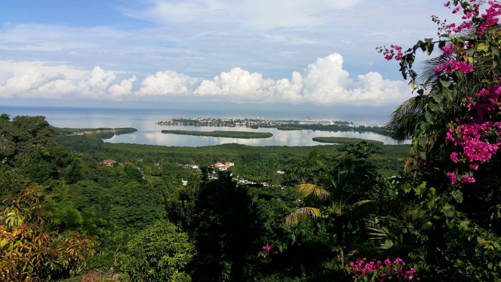 Aussicht Terrasse Cedar Ridge Lodge Montego Bay Jamaika