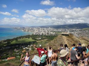 Ausblick Diamond Head Waikiki Honolulu Oahu Hawaii