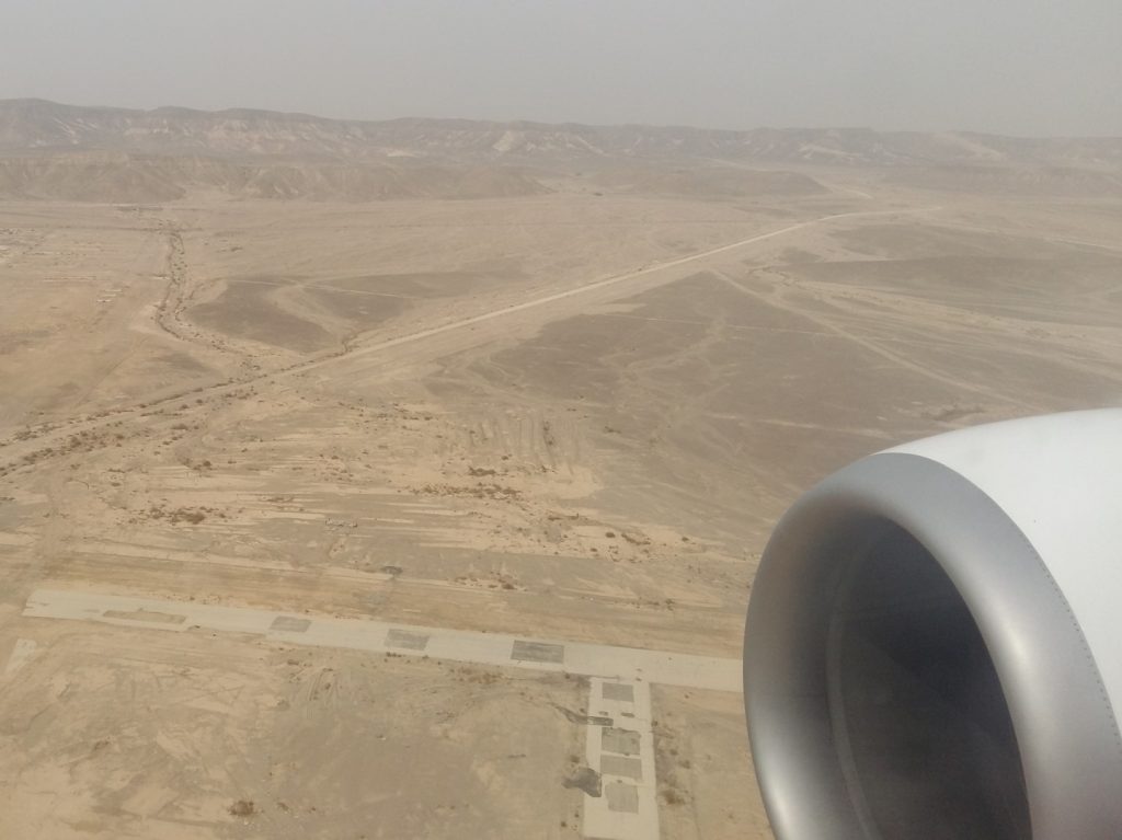 Ovda Anflug Negev Wüste Israel