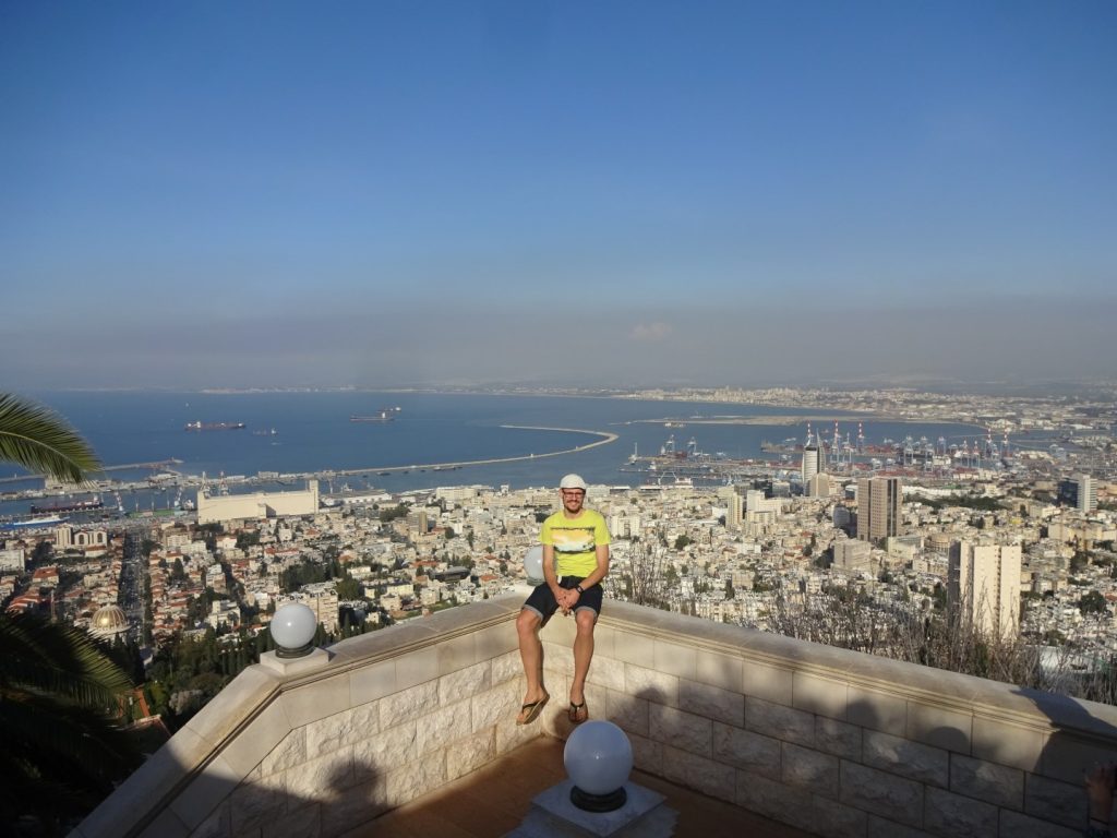 Ausblick Aussicht Bahai Gardens Haifa Israel