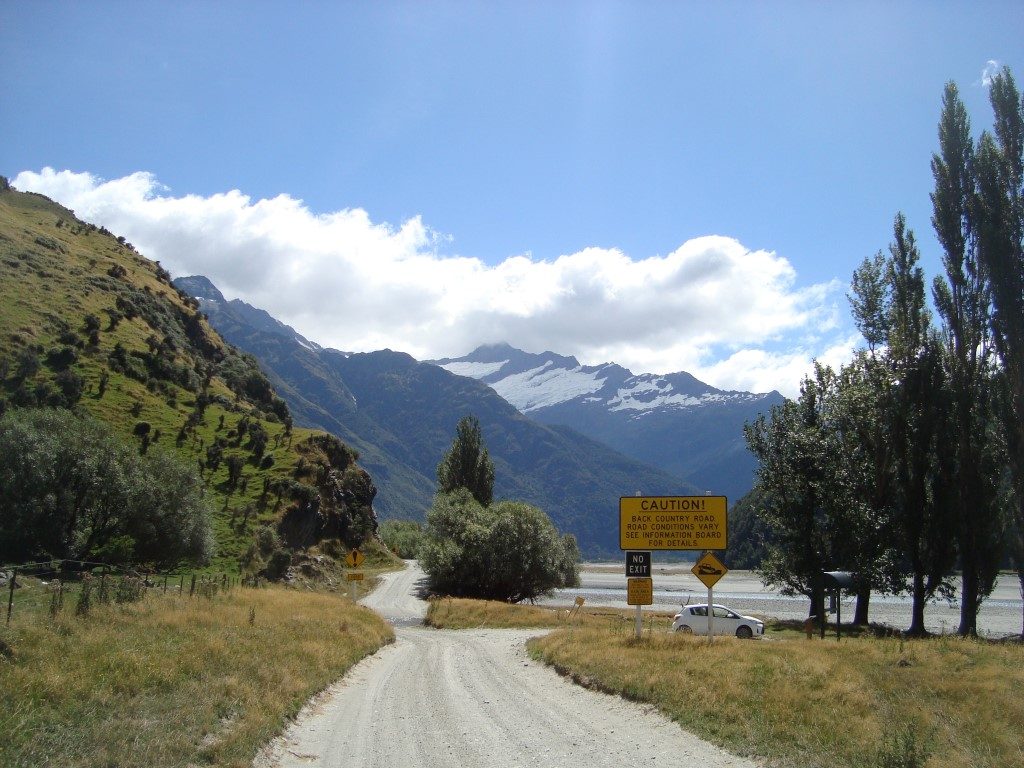 Mount Aspiring Road Straße Rob Roy Gletscher Südinsel Neuseeland