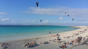 Windsurfen Kite Surfen Strand Playa Illetas Formentera Ibiza