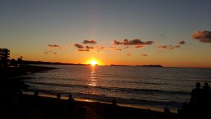 Calo el Moro Strand Sonnenuntergang Sant Antoni Ibiza
