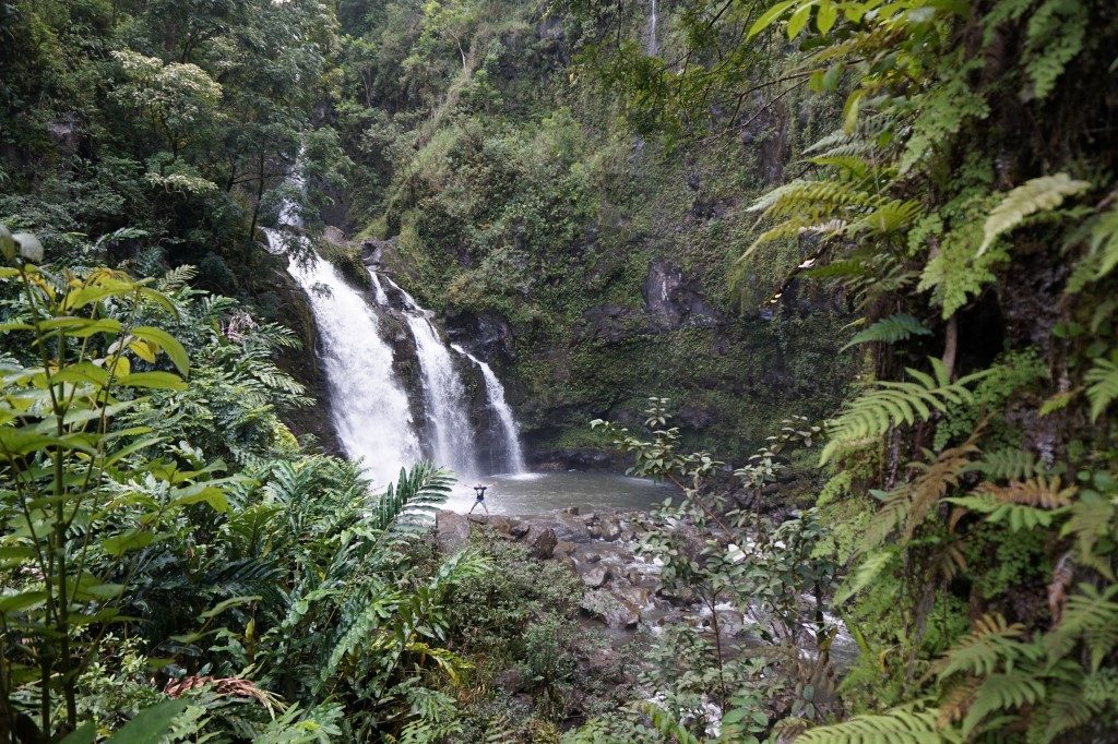 Upper Waikani Falls Road to Hana Maui Hawaii