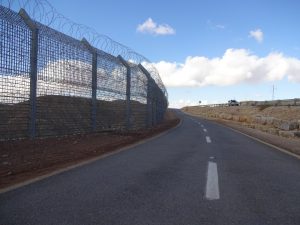 Zaun Stacheldraht Grenze Ägypten Israel
