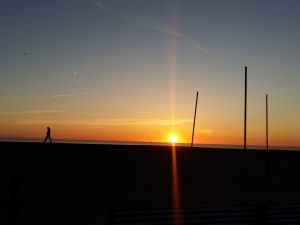 Sonnenaufgang Strand Küste Adria Cervia Italien