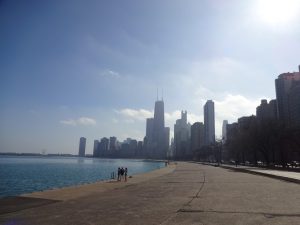 Chicago Hitzewelle Lake Michigan baden Februar Illinois