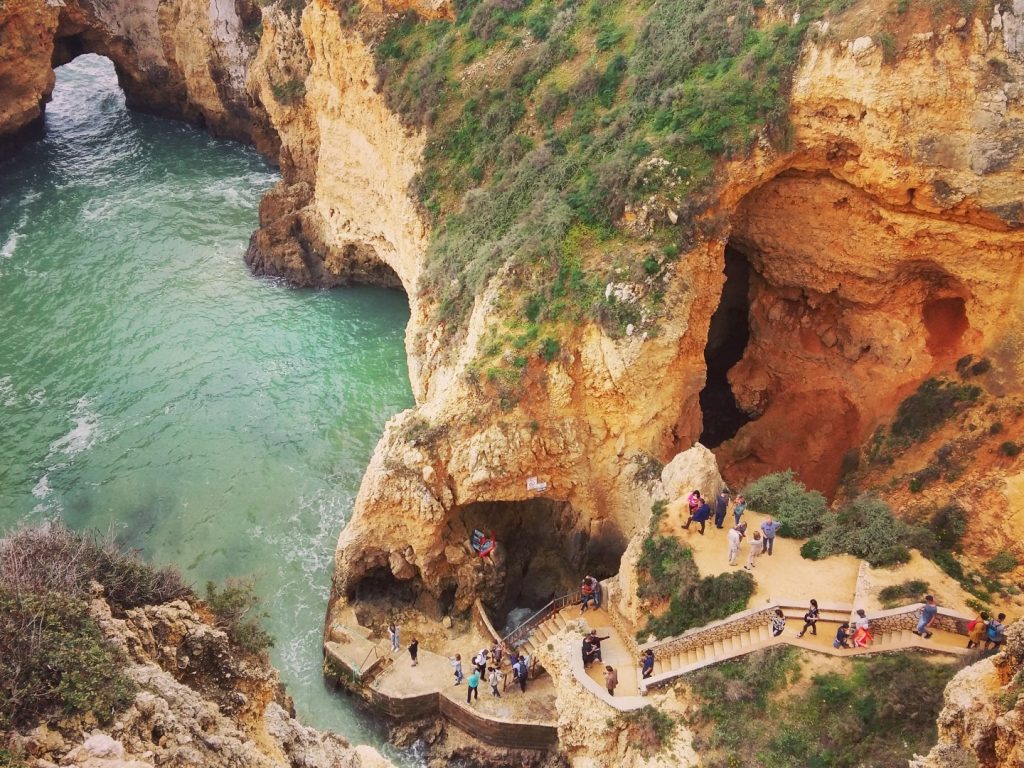 Ponta da Piedade Acantilados Steilküste Lagos Algarve Portugal