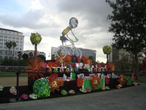 Radfahrer Denkmal Los Angeles Kalifornien