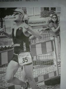 Triathlon Hofheim Mitteldistanz 2014 Sieger Zieleinlauf Marko Gränitz Sieg unmöglich Moment