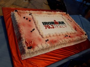 Ironman Torte Dessert Nachspeise Welcome Buffet Ironman 70.3 Pescara Italien