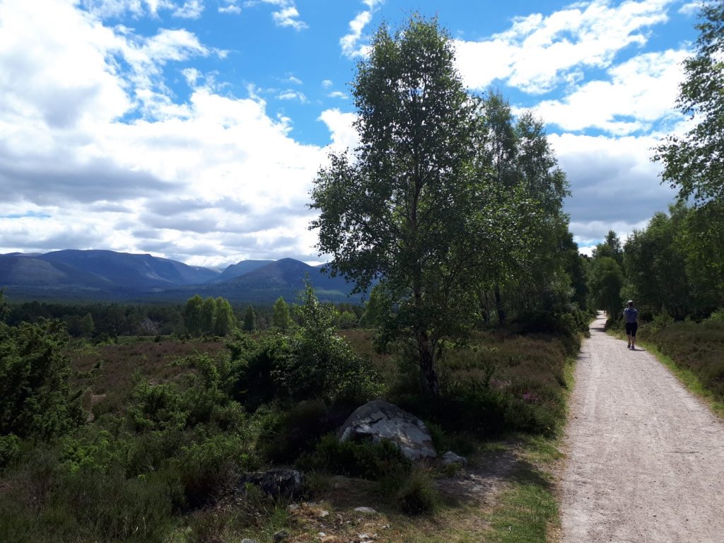 Trail Loch Eanaich Cairngorms Nationalpark Highlands Schottland