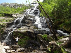 Steall Falls Highlands Schottland