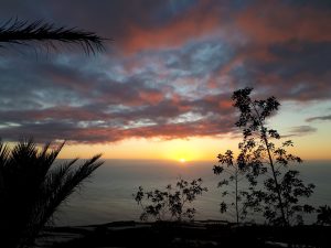 Sonnenuntergang Mirador el Time La Palma Kanaren