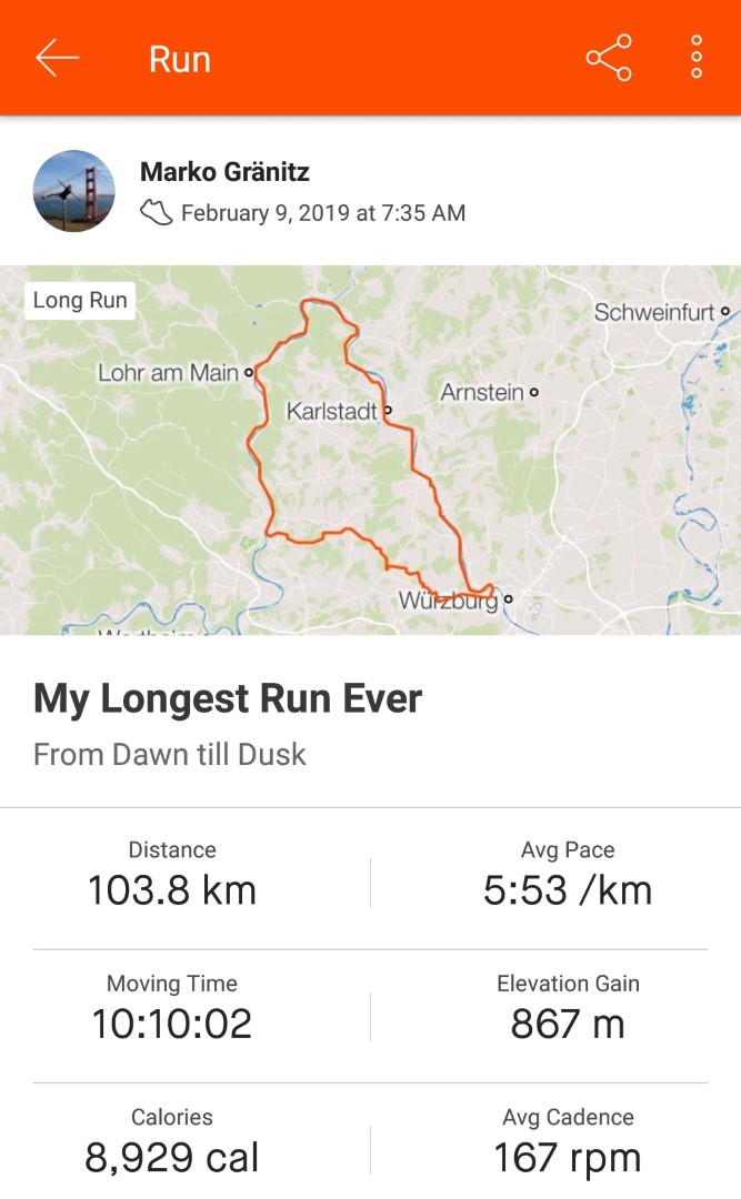 Mein längster Lauf