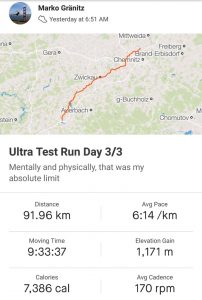 Ultralauf Etappenlauf Strava Marko Gränitz