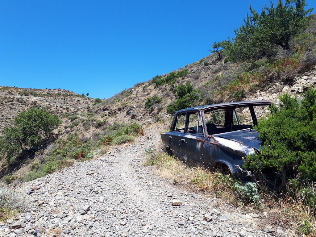 Riserva Naturale Fiumedinisi Auto Sizilien Italien