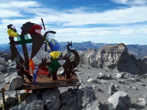 Gipfel Skulptur Zeichen Monte Perdido Pice de Aneto Pyrenäen
