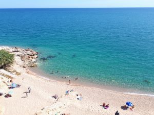 Strand Calella Katalonien Spanien
