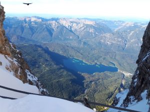 Blick Zugspitze Eibsee Alpen
