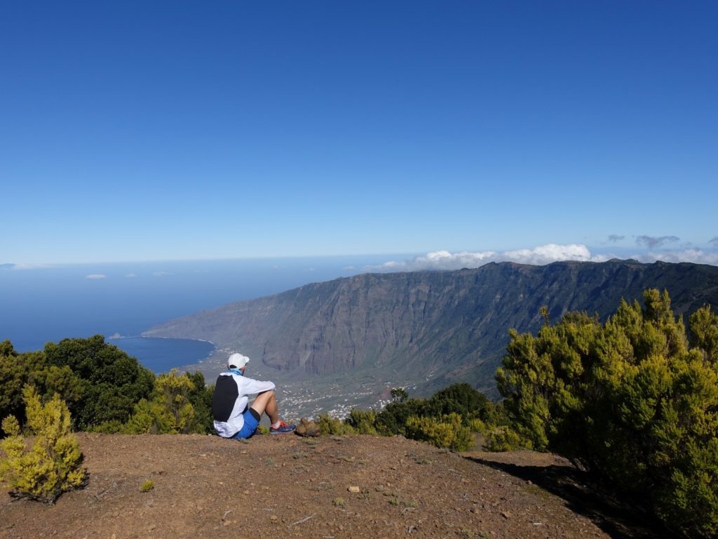 Malpaso Frontera Tal Bergkette Aussicht El Hierro Kanaren