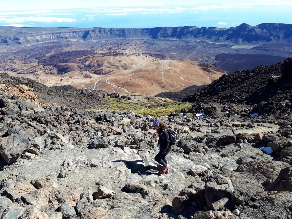 Trail Wanderweg Aussicht Pico del Teide Teneriffa Kanaren