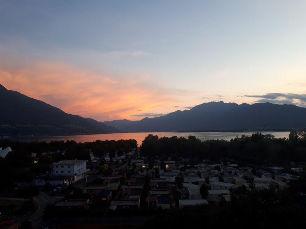 Lago Maggiore Abend Abendrot