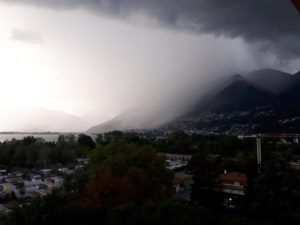 Gewitter Lago Maggiore Locarno Tessin Schweiz