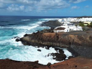 Küste Brandung El Golfo Lanzarote Kanaren