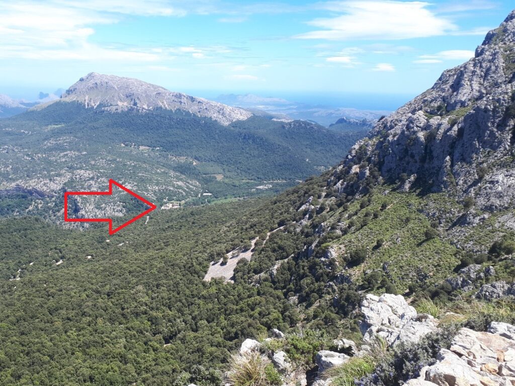 GR 221 Aussicht Kloster Lluc Tramuntana Mallorca