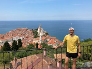 Aussicht Stadtmauer Piran Slowenien