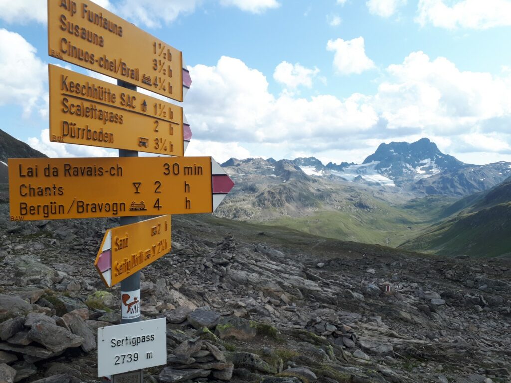 Sertigpass Piz Kesch Schweiz