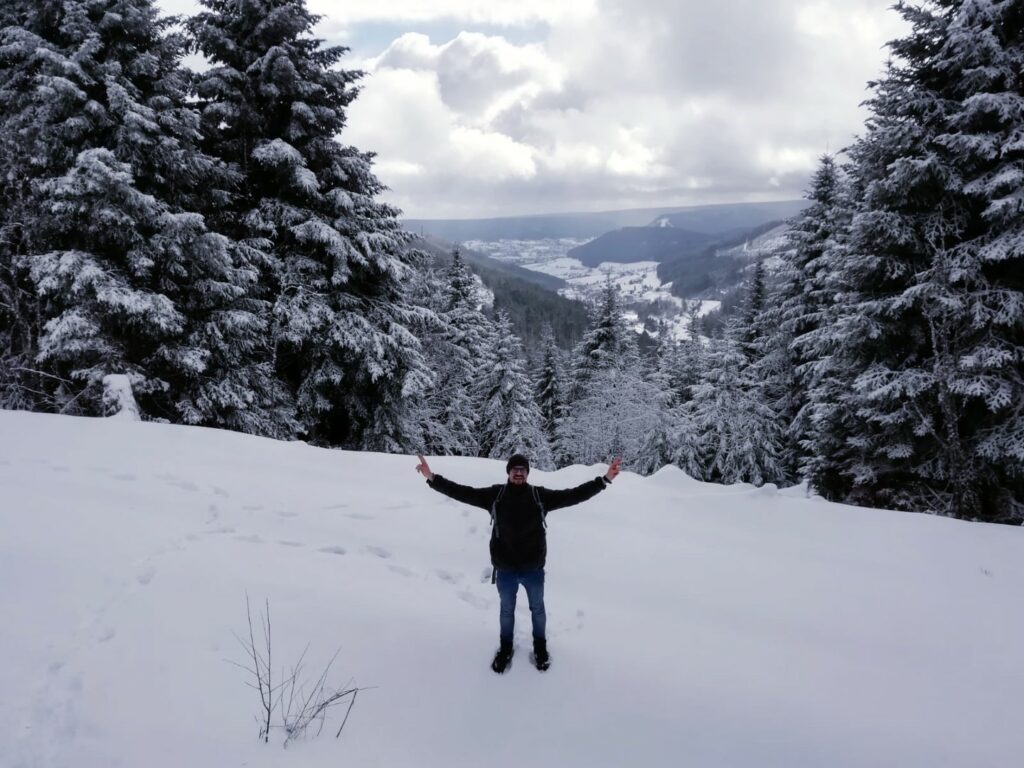 Schneewanderung Nationalpark Schwarzwald