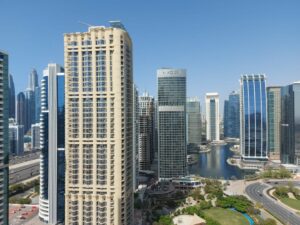 Dubai Armada Avenue Hotel Balkon Aussicht Tag