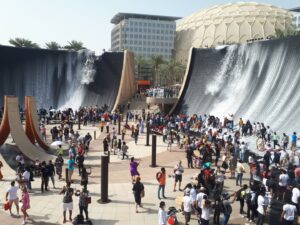 Dubai Expo 2020 Wasserfälle Attraktionen