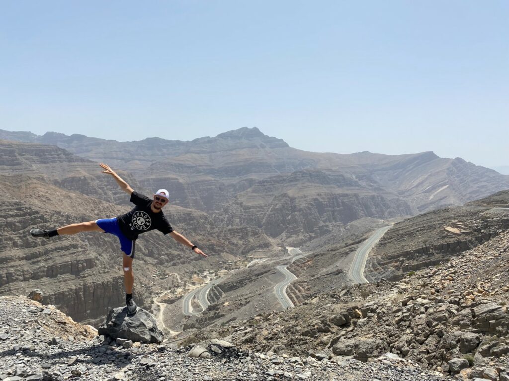 VAE Jebel Jais Berge Straße Aussicht