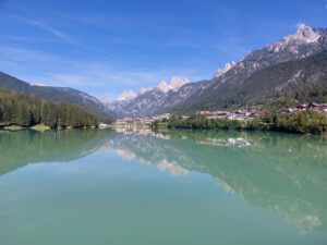 Bergkulisse Auronzosee Dolomiten Italien